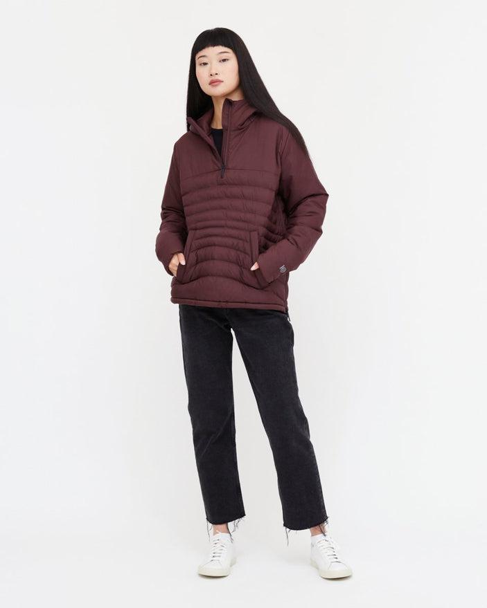 Tentree Cloud Shell Anorak in Mulberry