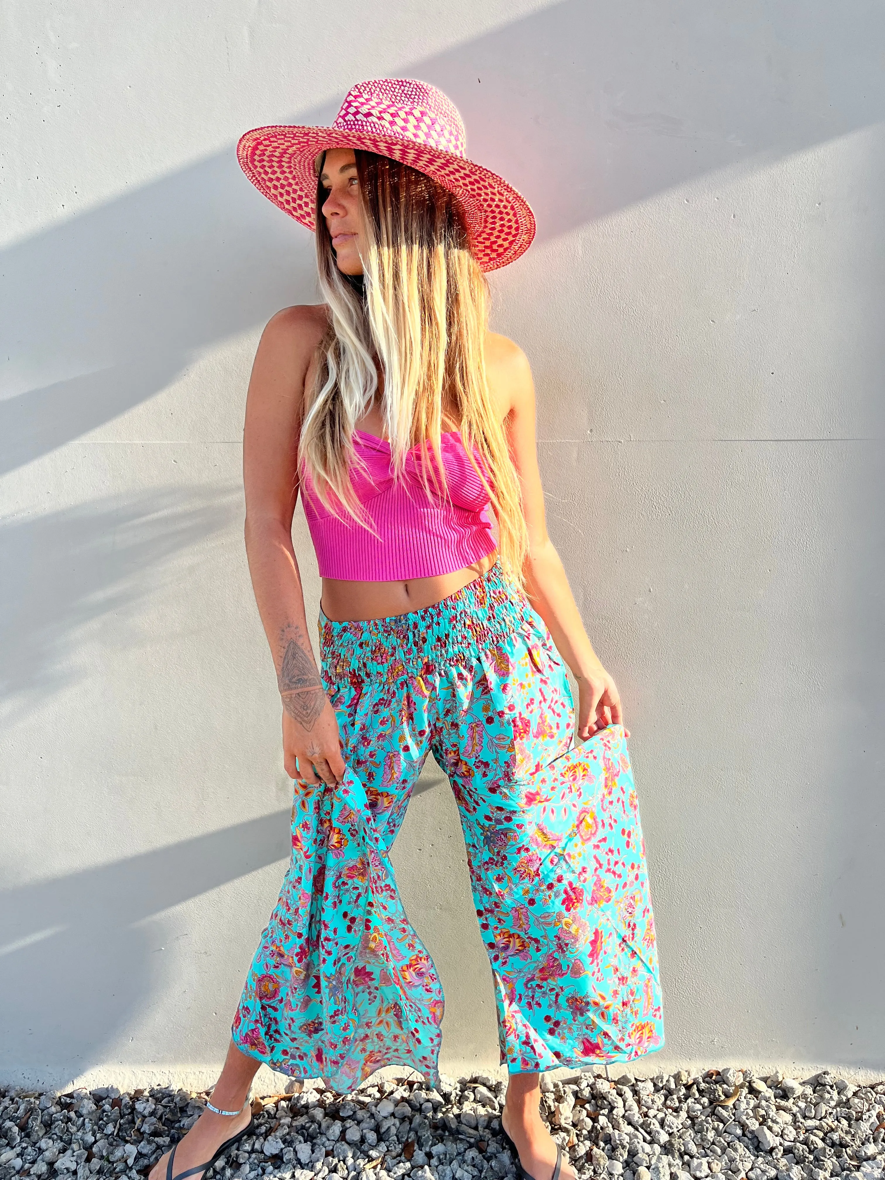 Turquoise pants