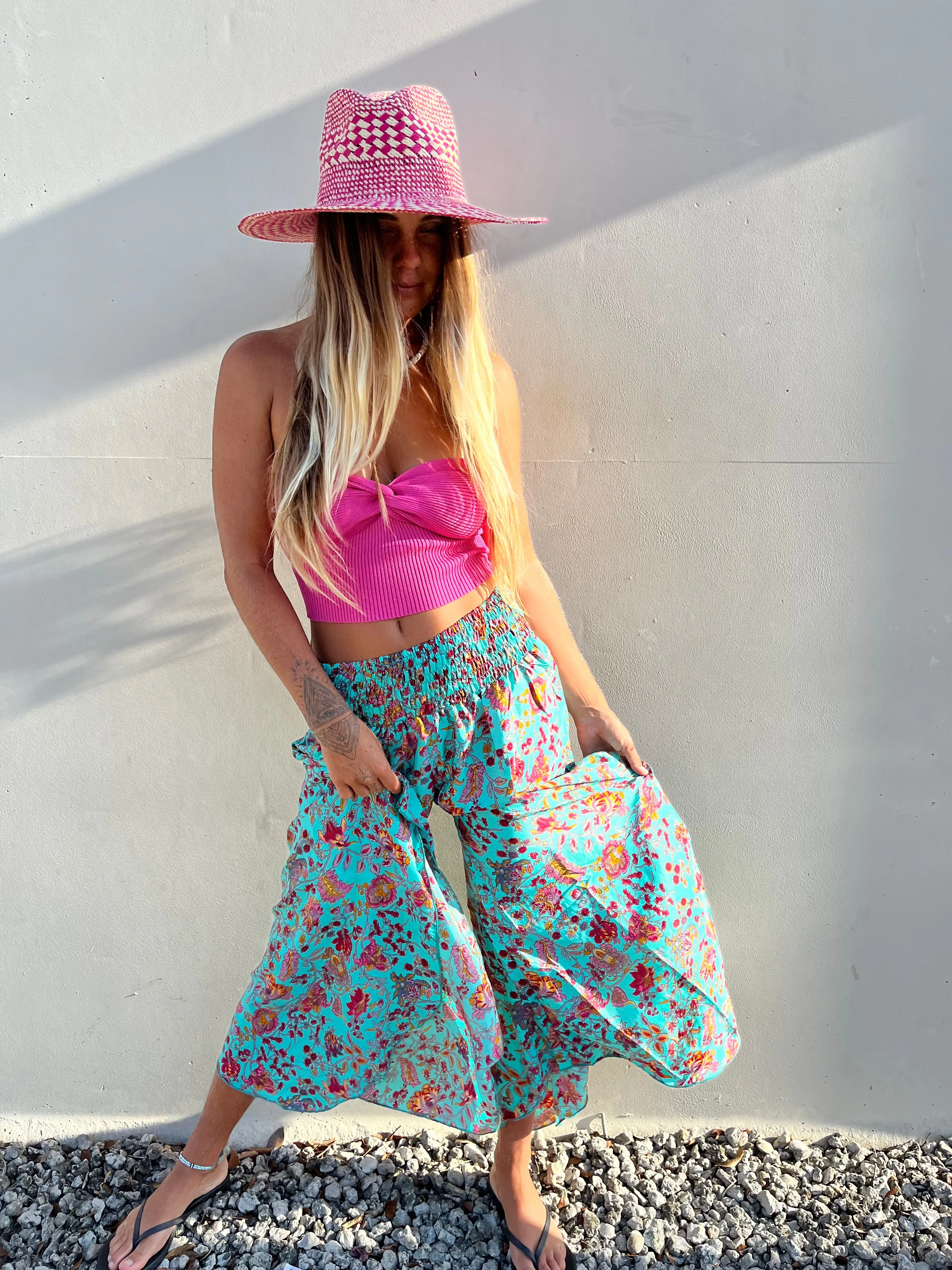 Turquoise pants