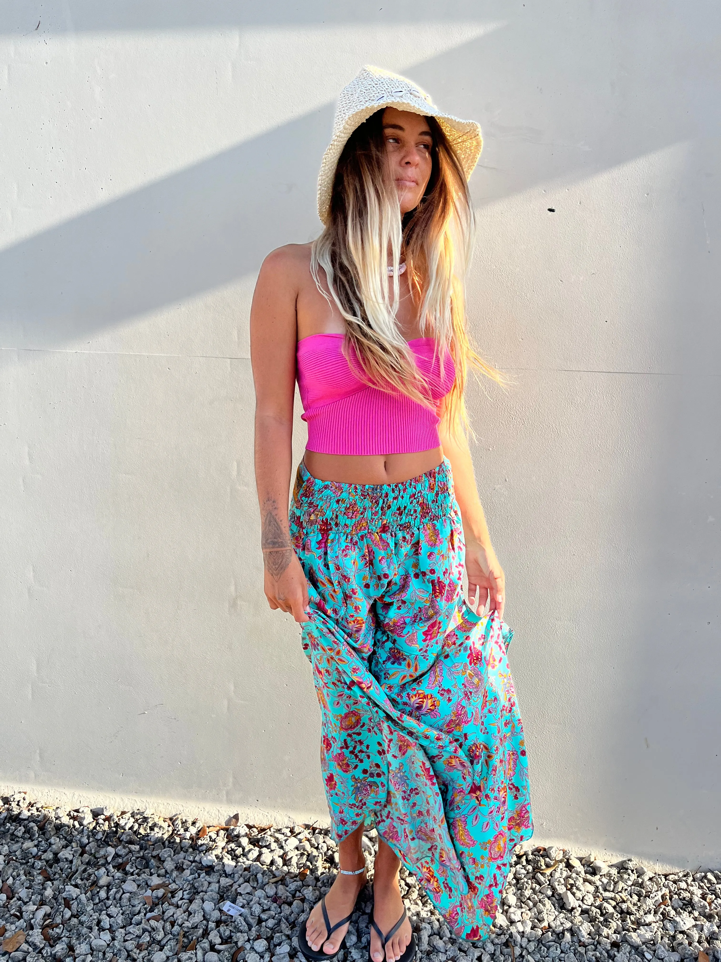 Turquoise pants