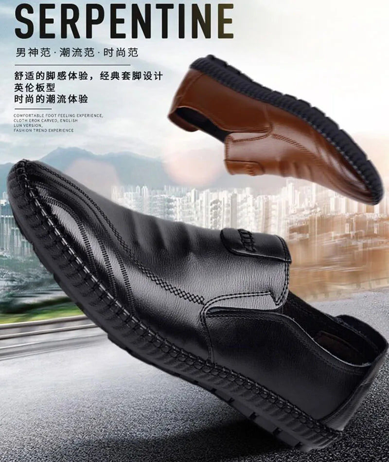 Upgrade Your Style with Our Brand New Fashion Men's Loafers in High-Quality Leather