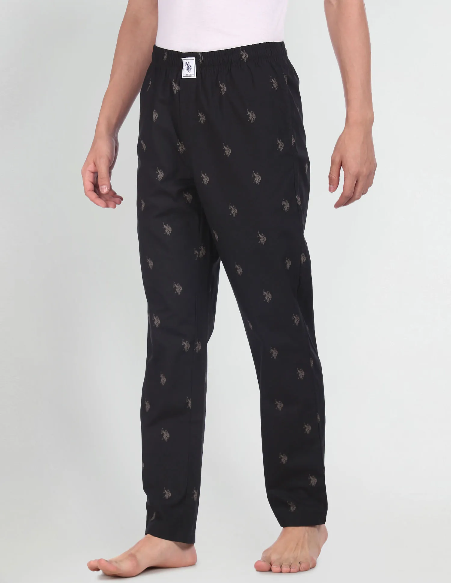 USPA Innerwear Signature Logo Print Cotton Lounge Pants - Pack Of 1