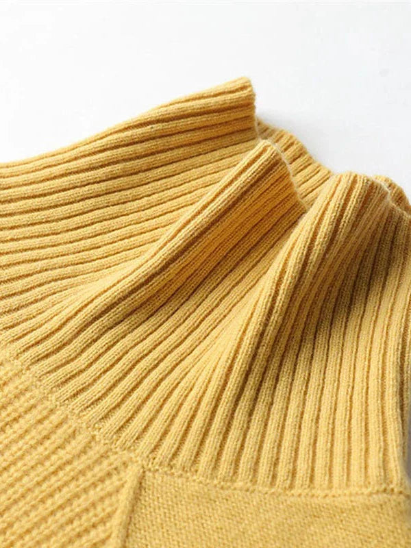 Women's Stylish Turtleneck Pullover Sweater