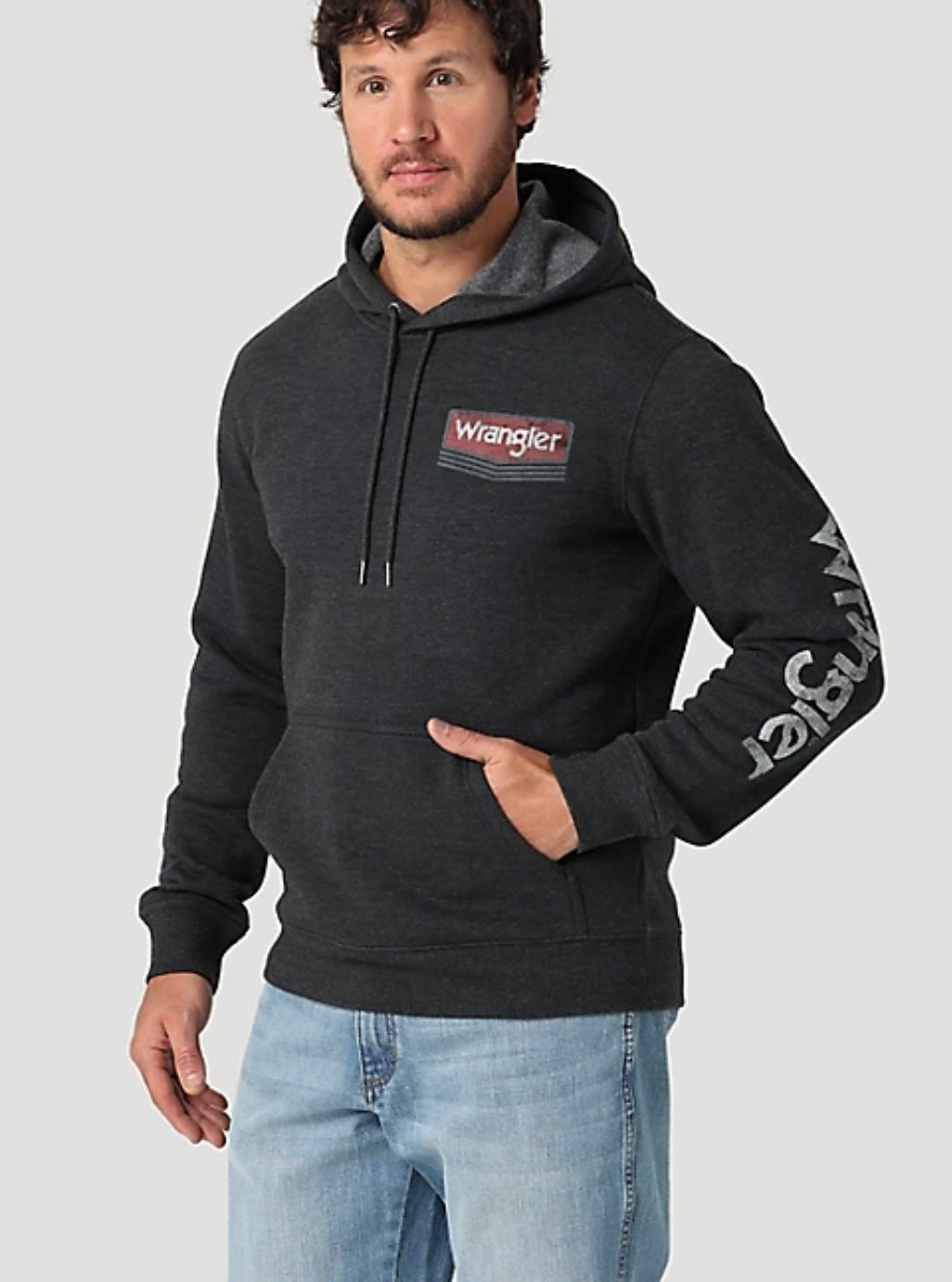 Wrangler Logo Arm Hit Hoodie